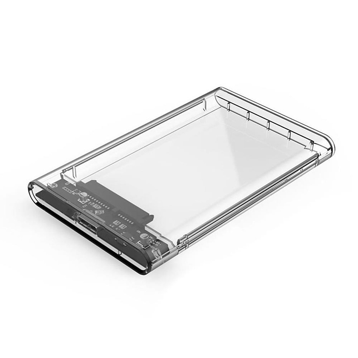 Box Ổ Cứng 2.5 Inch Hộp Đựng Ổ Cứng Di Động HDD VINETTEAM USB 3.0 Nhựa Trong Suốt Tốc Độ 5gbs - Hàng Chính Hãng
