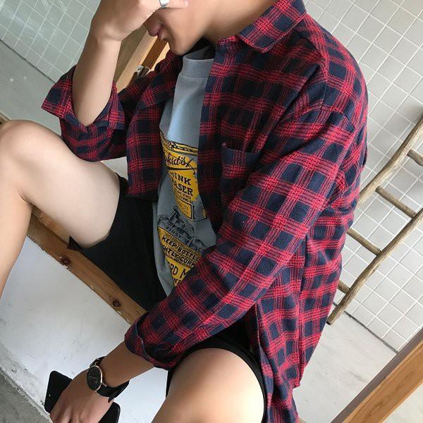 Áo Sơ Mi Caro Hàn Quốc Nam Nữ ASM3018C