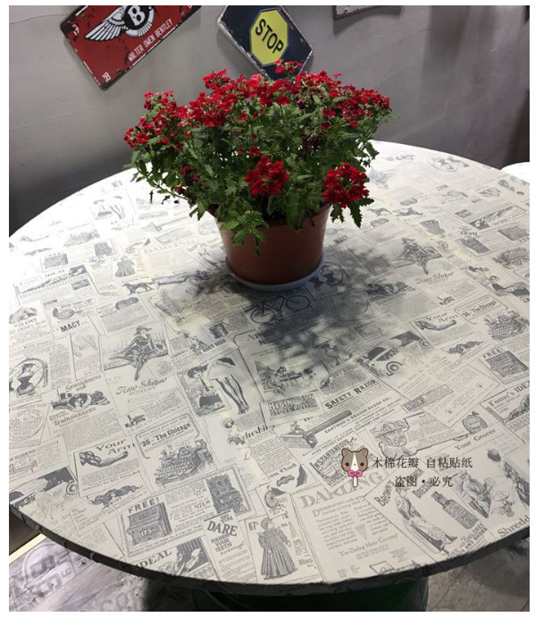 Giấy dán tường rộng 45cm x 5m dài - GIẤY BÁO CŨ ELL039