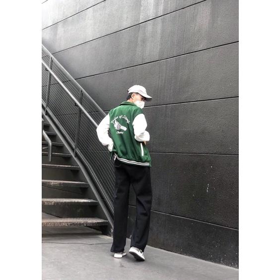 ÁO VARSITY JACKET BOMBER UNDERTRAP - Áo Nỉ Bomber Cotton Siêu Rẻ Phù Hợp Nam Nữ có ảnh thật
