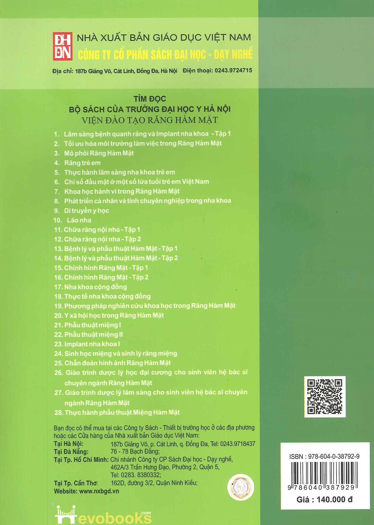 Chữa Răng Nội Nha - Tập 2 (Tái bản lần thứ hai năm 2024) - Viện Đào Tạo Răng Hàm Mặt - Trường Đại Học Y Hà Nội (PGS.TS. Trịnh Thị Thái Hà chủ biên)