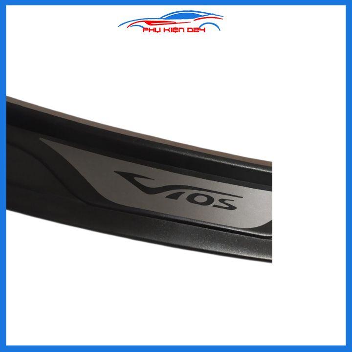 Ốp chống trầy cốp ngoài nhựa đen Vios 2014-2015-2016-2017 hàng loại 1 dán cốp sau chống xước trang trí xe