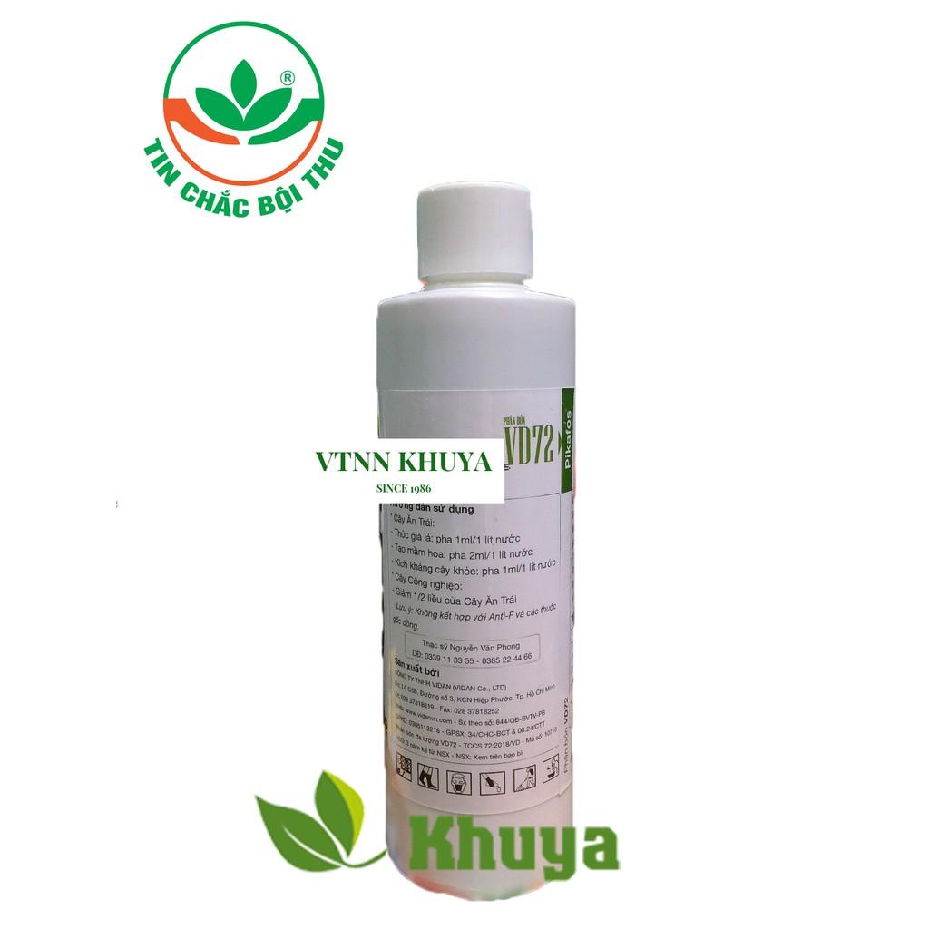 Phân bón Vidan Pikafos 500ml Giúp Chặn đọt và Thúc già lá
