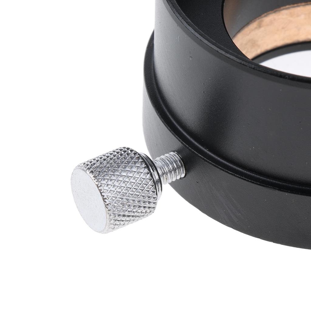 Metal 02" to 1.25" Telescope Eyepiece Mount Adapter Black