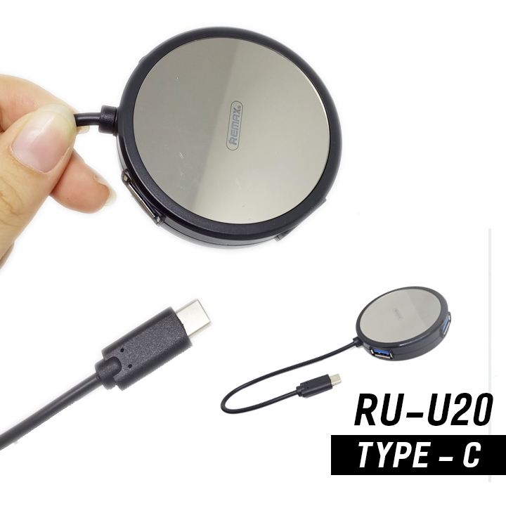 Hub chuyển đổi USB Type C ra 4 cổng USB tốc độ cao Remax RU-U20 - Hàng nhập khẩu