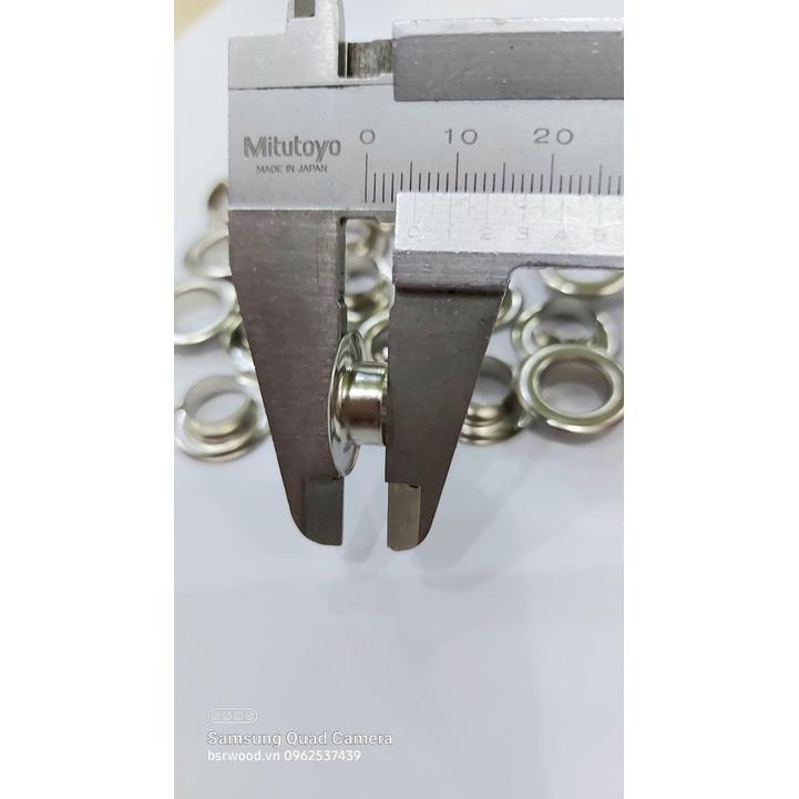 Khoen ore 10mm Khoen mắt cáo 10ly Thau không gỉ Khuy mắt cáo bấm vải Túi 100 cái Màu bạc/ vàng/ đồng