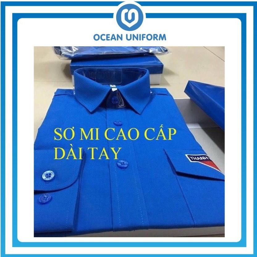 Áo sơ mi đoàn thanh niên nam nữ cao cấp dài tay Ocean Uniform