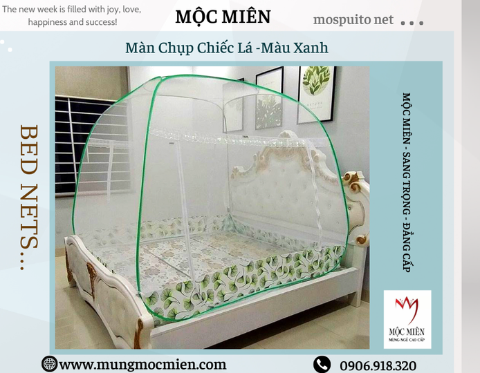 Màn Chụp Đỉnh Rộng Cao Cấp Mộc Miên