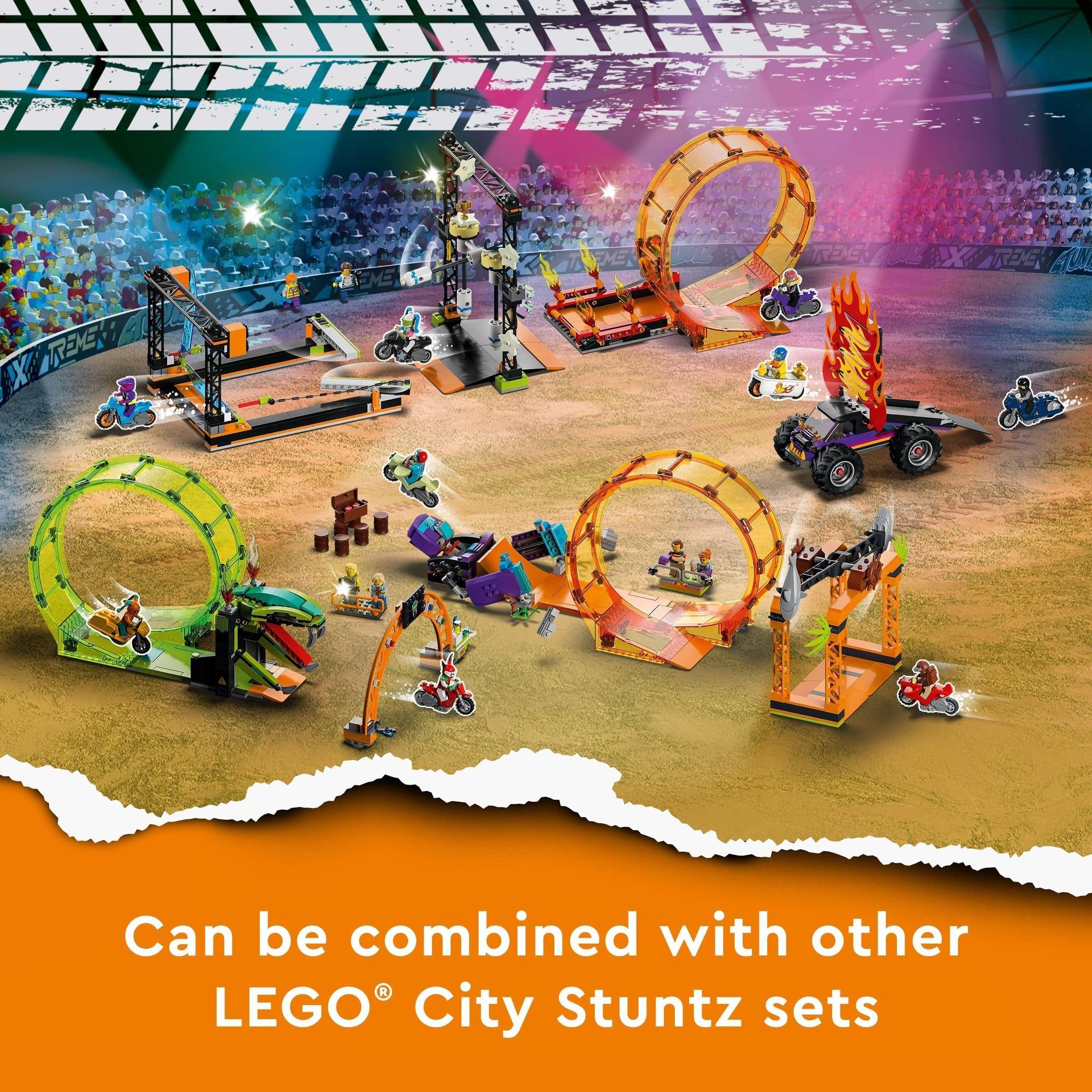 LEGO City 60341 Thử thách Vượt Búa Tạ Xoay Vòng (117 chi tiết)