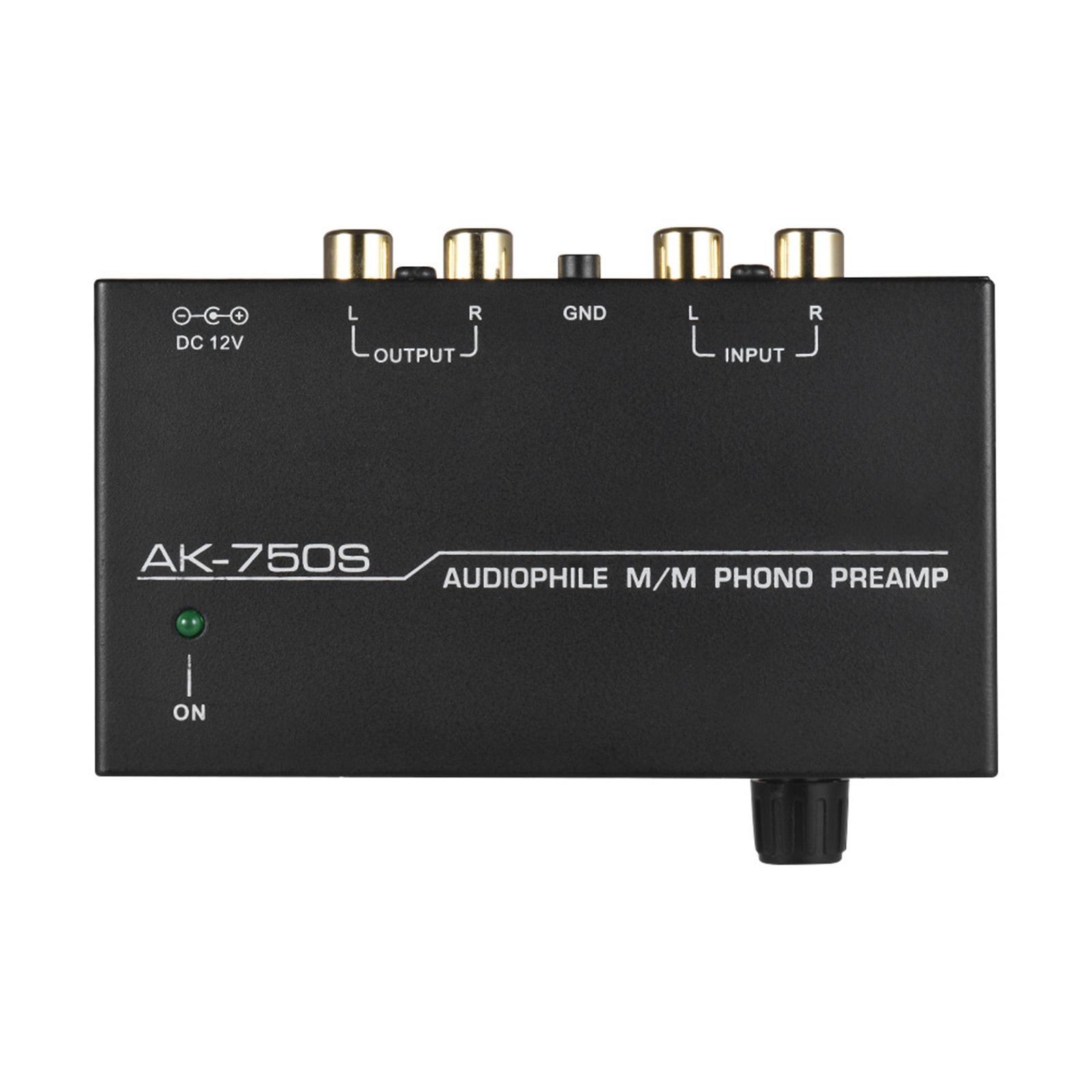 Phono Preamp Pre  US Standard Plug Portable Compact ,Black