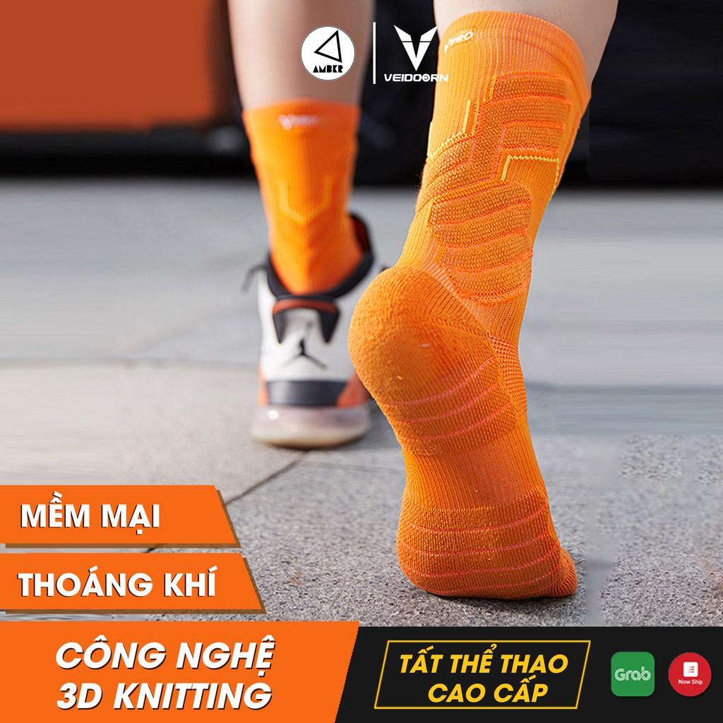 Vớ Bóng Đá Chuyên Nghiệp Veidoorn, Bóng Chuyền, Bóng Rổ Có Đệm Chân VT002