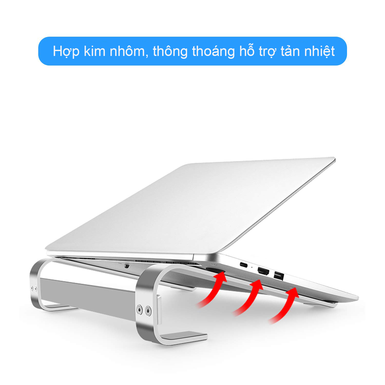 Giá Đỡ Máy Tính, Laptop, Hợp Kim Nhôm Cao Cấp. Hỗ Trợ Tản Nhiệt Chống Mỏi Cổ, Vai, Gáy