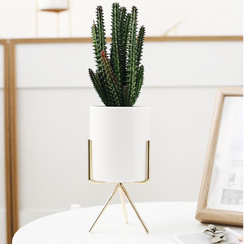Nordic Style Metal Plant Stand Rack with Flower Pot S.5cm Pot