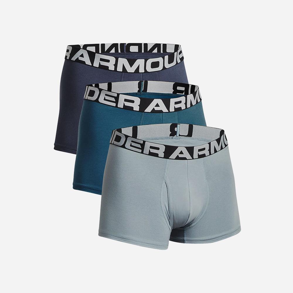 Đồ lót thể thao nam Under Armour Charged Cotton 3" Boxerjock – 3 Chiếc - 1363616-044