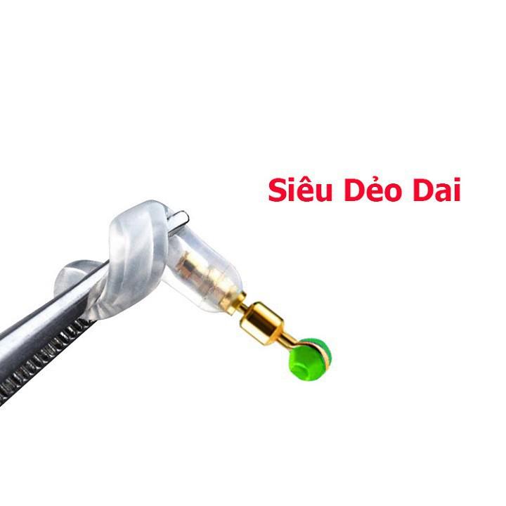 Chân Cắm Phao Câu Đài Silicon Vỉ 5 Chân Cắm Phao Cao Cấp Trong Suốt PK28 đồ câu FISHING_HD