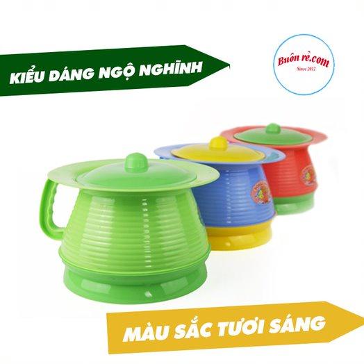 Bô vệ sinh cho bé nhựa Việt Nhật (MS:5451), Bô cua cho bé có nắp đậy - Buôn Rẻ 01416