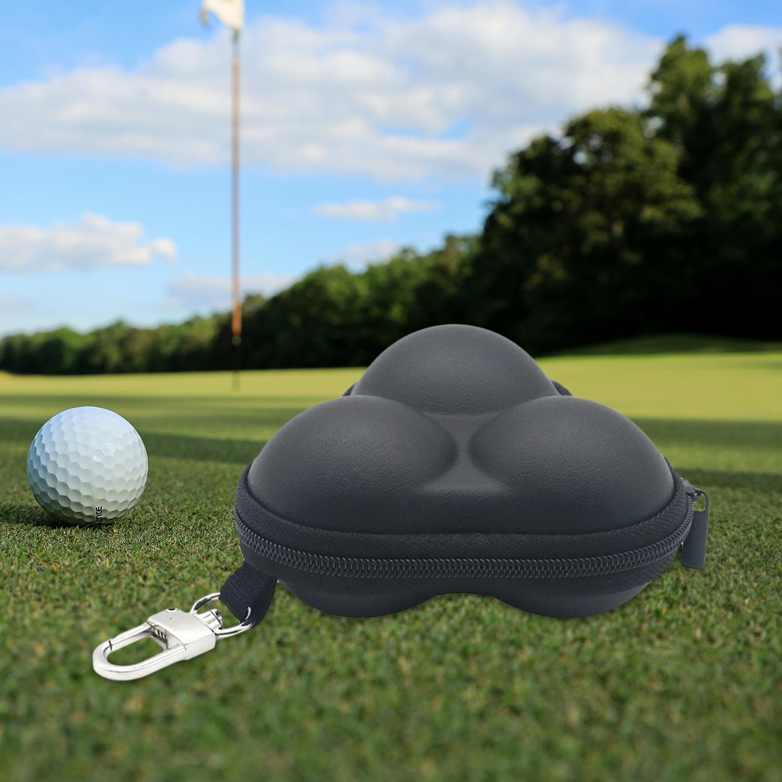 Golf Ball Bag Organizer Storage Durable with Hook Portable Waist Belt Bag for Sports