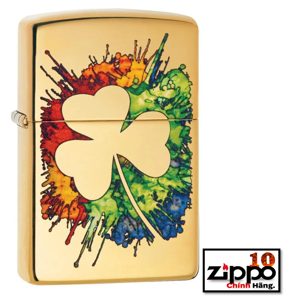 Bật lửa Zippo 49125 Graffiti Clover Design - Chính hãng 100%