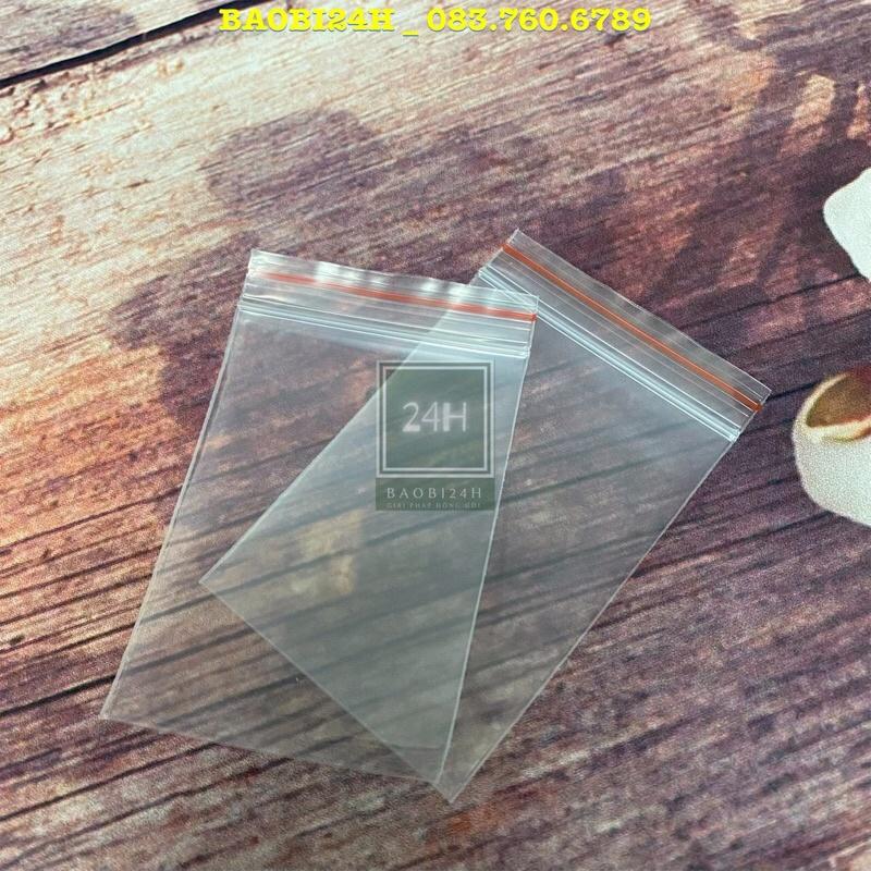 100 GRAM Túi Zip Viền Đỏ. Zip chỉ đỏ dùng để đựng thuốc, phụ kiện, thực phẩm.
