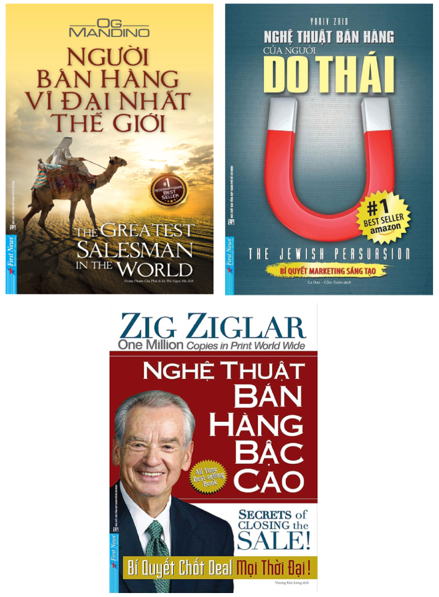 Combo Nghệ Thuật Bán Hàng Bậc Cao + Nghệ Thuật Bán Hàng Của Người Do Thái + Người Bán Hàng Vĩ Đại Nhất Thế Giới  _FN