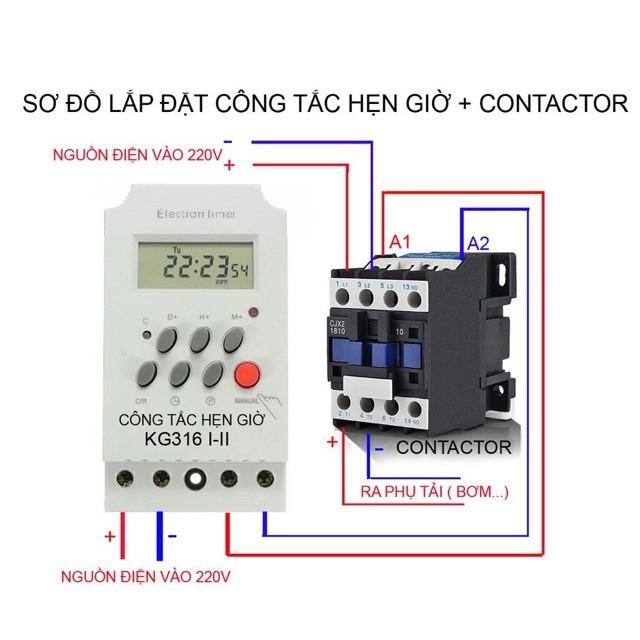 Combo 20 Công tắc hẹn giờ thông minh KG316T-II tắt mở tự động chuẩn 25A