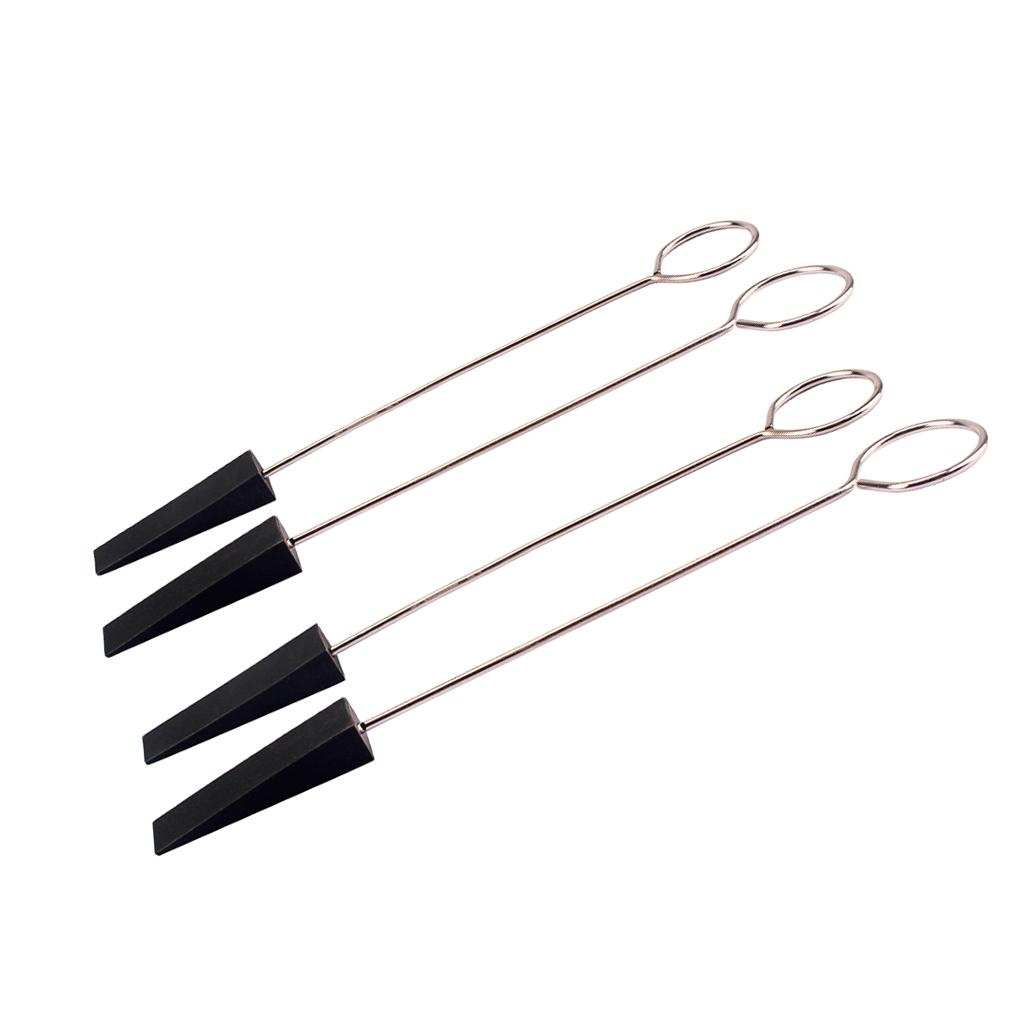 Sunnimix 4 Miếng Đàn Piano Cao Su Chỉnh Mutes Có Tay Cầm Đàn Piano Chỉnh Dụng Cụ