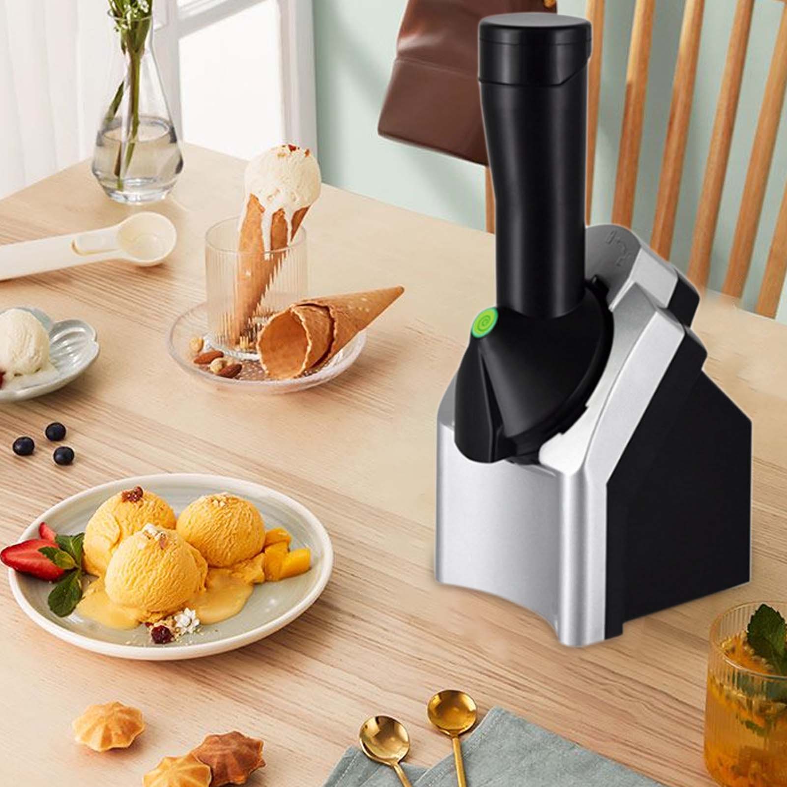 Máy làm kem lạnh trái cây gia đình tốt cho sức khỏe, làm món tráng miệng, dễ vệ sinh