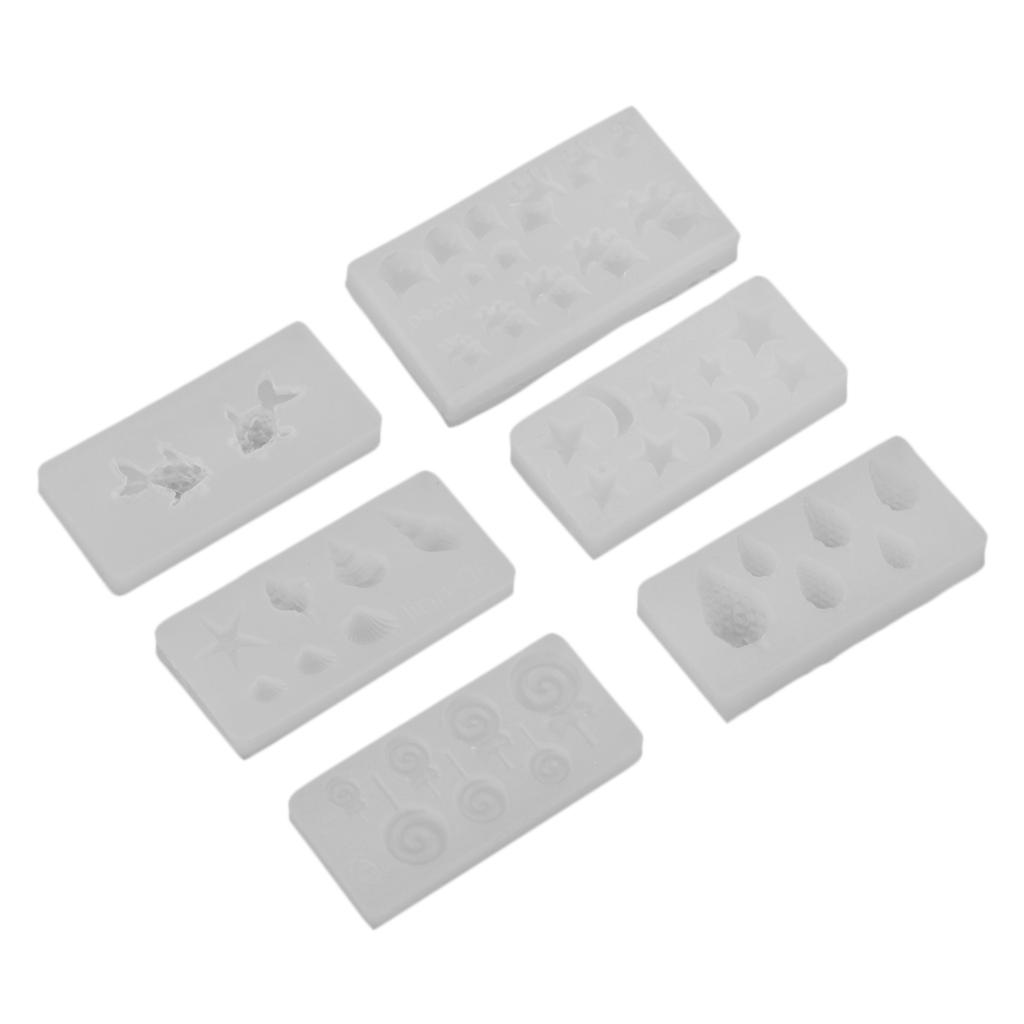 6 3D Khuôn Silicon Cho Móng Tay Nghệ Thuật Trang Trí, Trang Sức Phát Hiện Phụ Kiện Tự Làm Đồ Thủ Công, tải Trọ