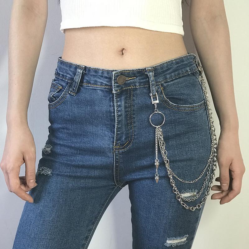 Xích quần jeans đinh nhọn cá tính