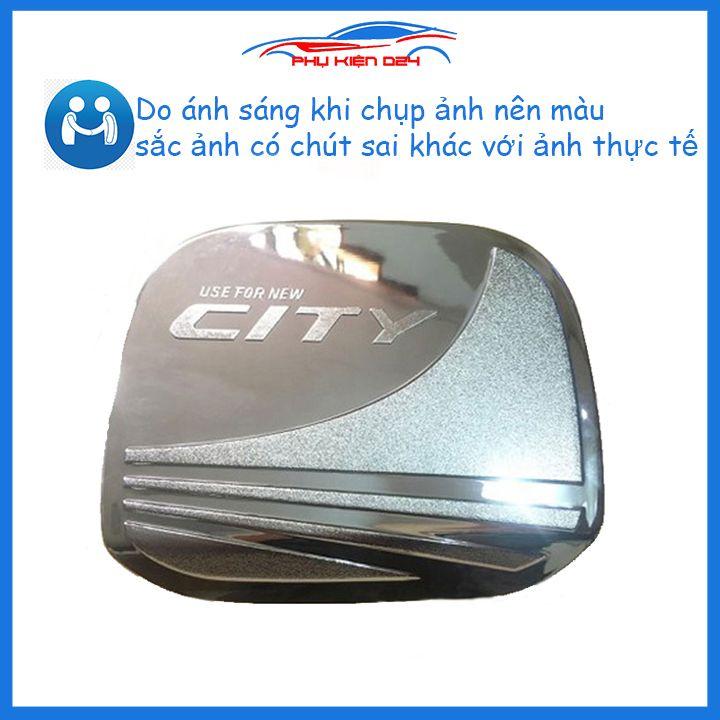Ốp nắp bình xăng City 2015-2016-2017-2018-2019-2020 mạ crom chống trầy trang trí ô tô