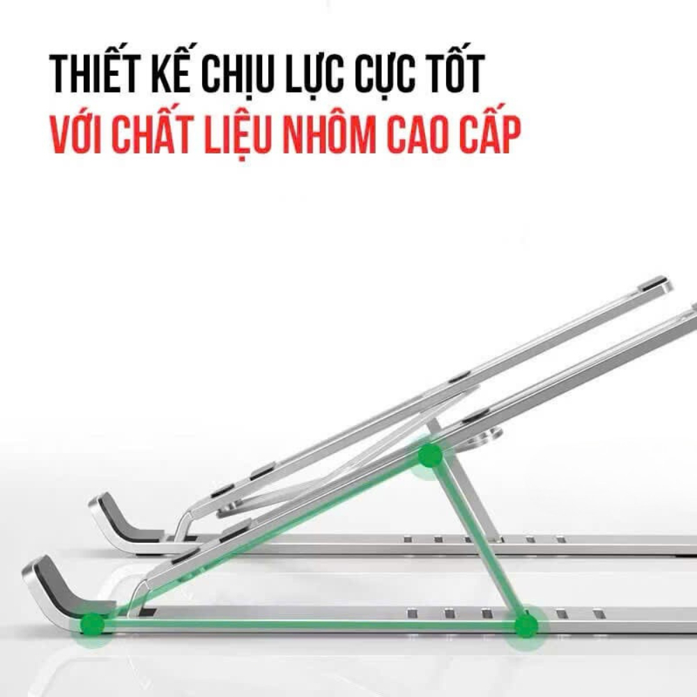Bộ Giá Đỡ Laptop gấp gọn và quạt - Đế Kê Laptop Tản Nhiệt Có Thể Điều Chỉnh Độ Cao