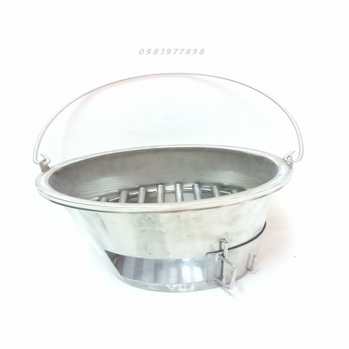 HỌNG LÒ INOX 304 ĐỰNG THAN QUAY GÀ VỊT,HEO.
