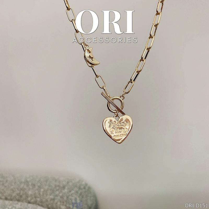 Dây chuyền Choker nữ hình trái tim Carwyn cá tính ORI ACCESSORIES D151
