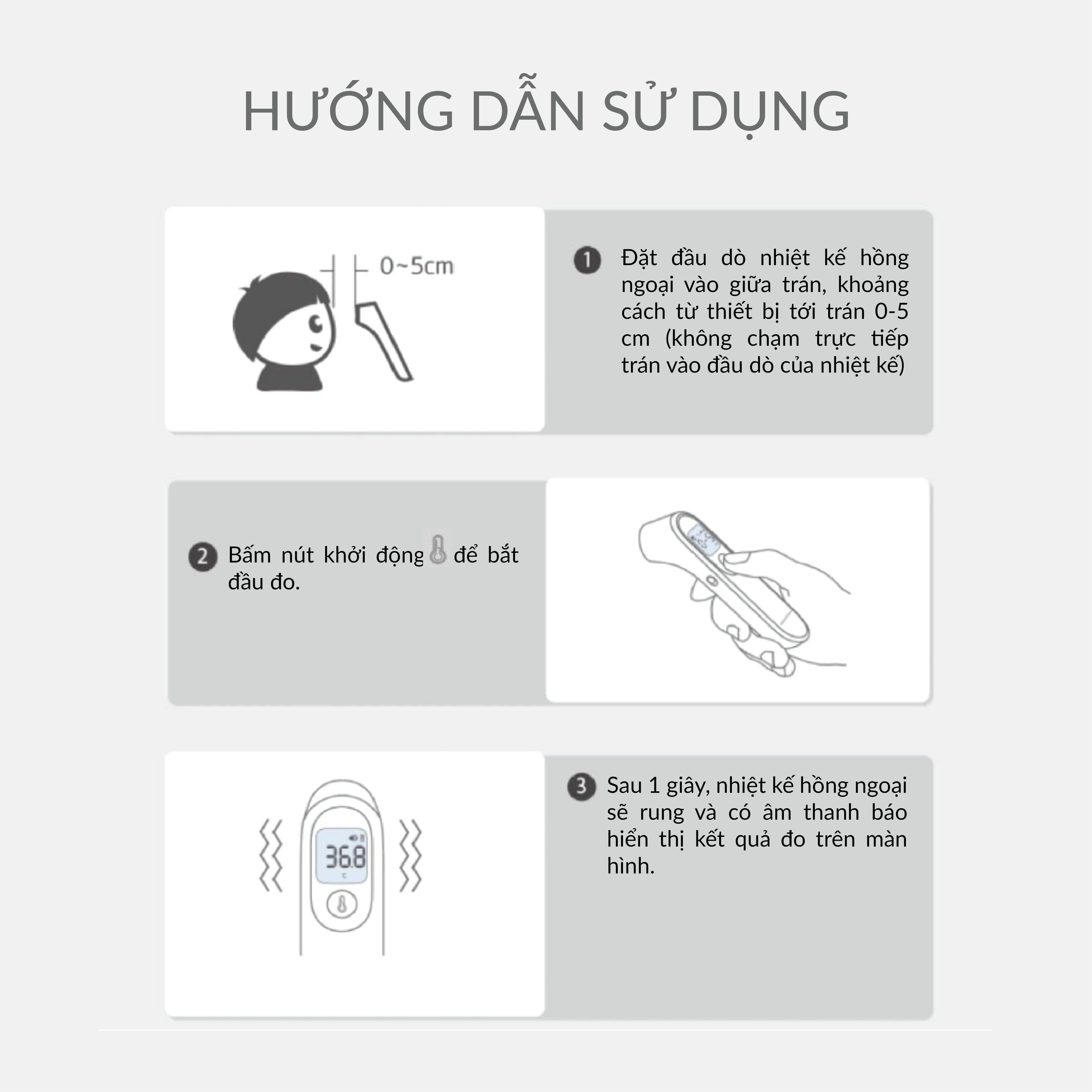 Nhiệt kế điện tử đo trán Yuwell YT-1C