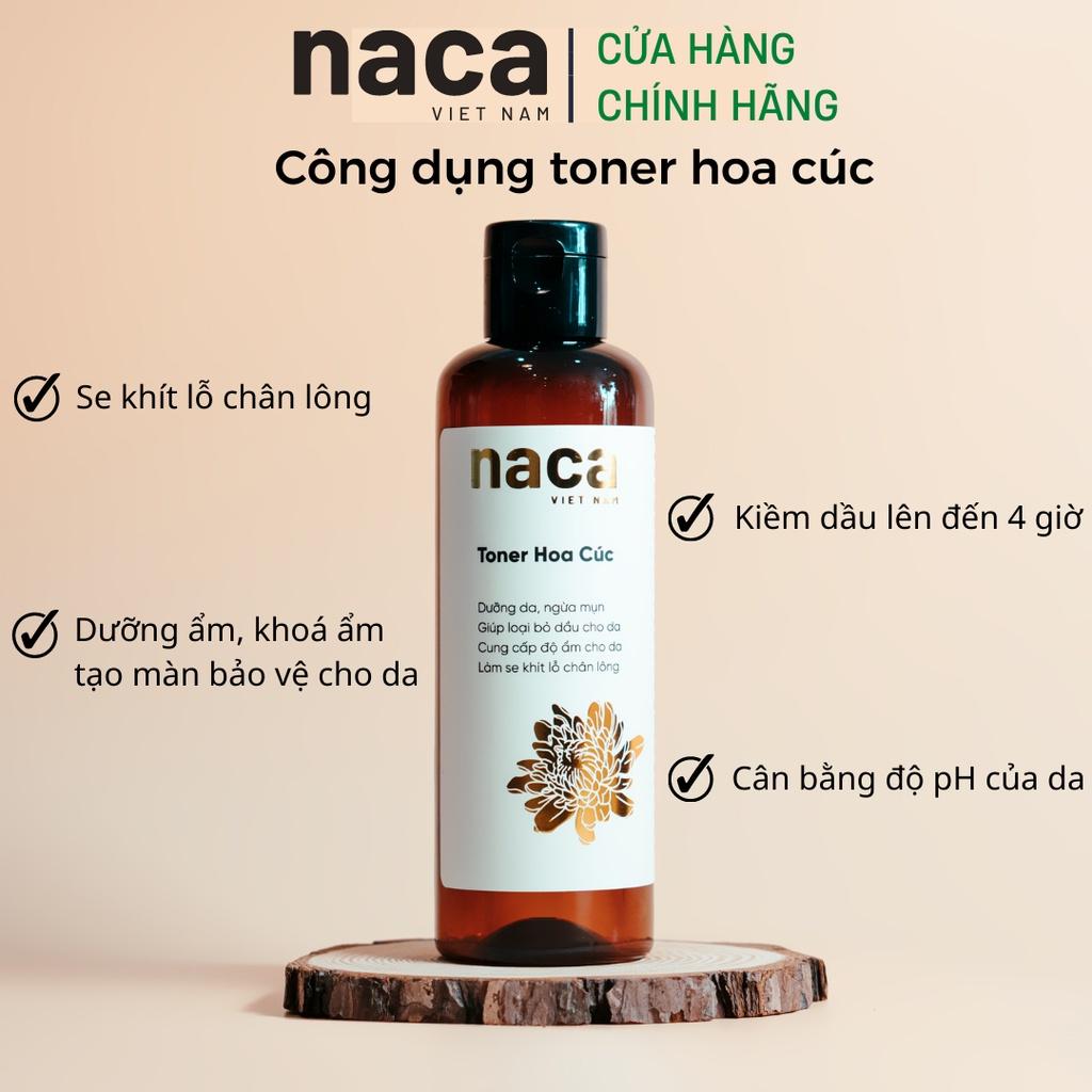 Toner Kiềm Dầu Hoa Cúc Naca Việt Nam Chứa 5% AHA Ngừa Mụn Se Khít Lỗ Chân Lông 300 ml