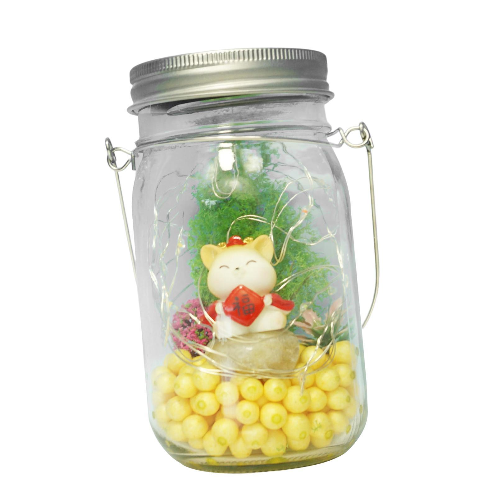 Solar Glass Jar Lights Decorative Solar Lanterns for Pathway Fence