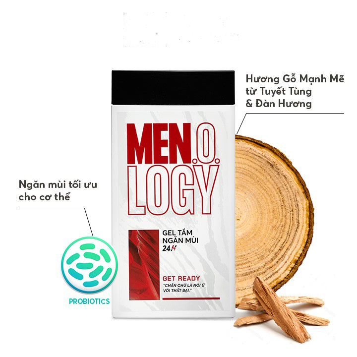 Gel Tắm MEN.O.LOGY Ngăn Mùi 24h Get Read