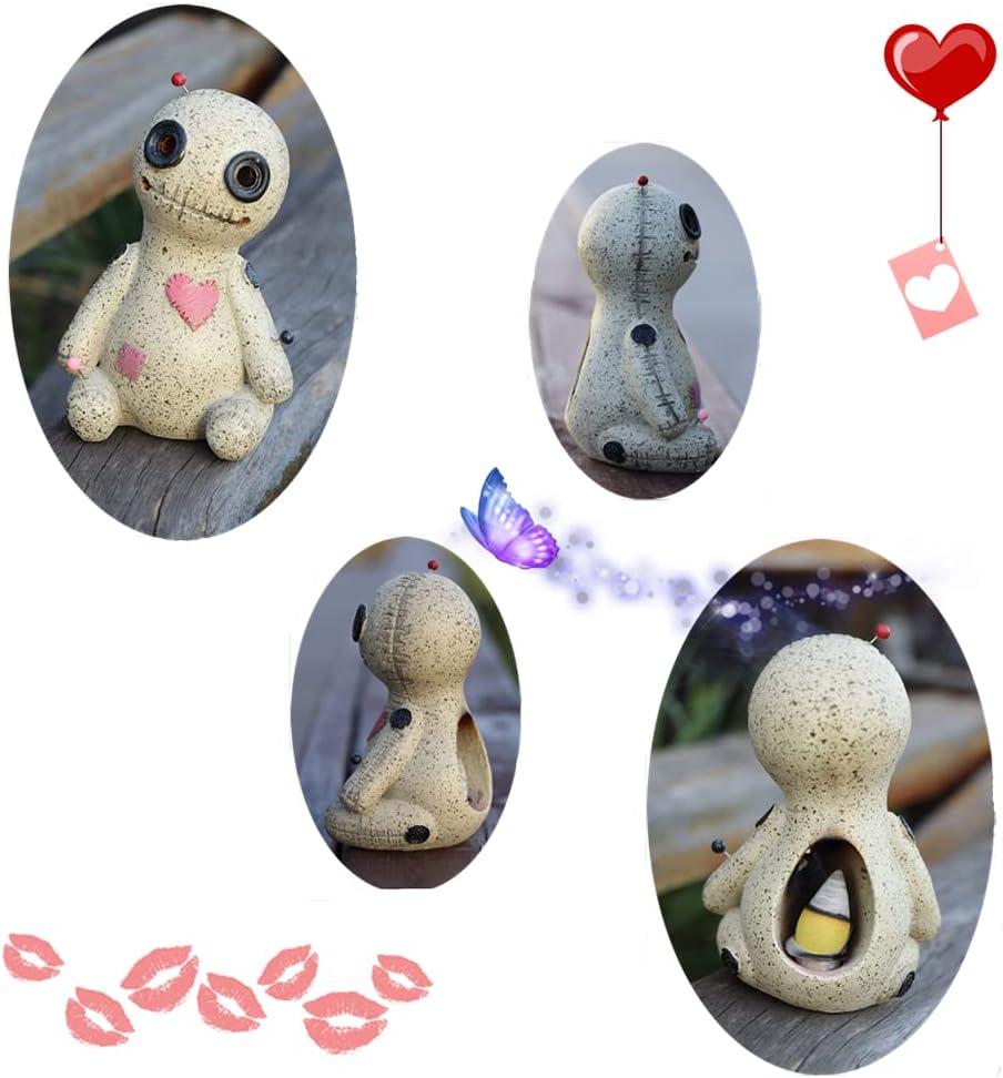 Voodoo Doll Doll Lư hương giữ hương cho Yoga, Trang trí tượng bằng nhựa thủ công ngộ nghĩnh dễ thương cho văn phòng và gia đình, Quà tặng đùa sinh nhật cho phụ nữ và trẻ em gái