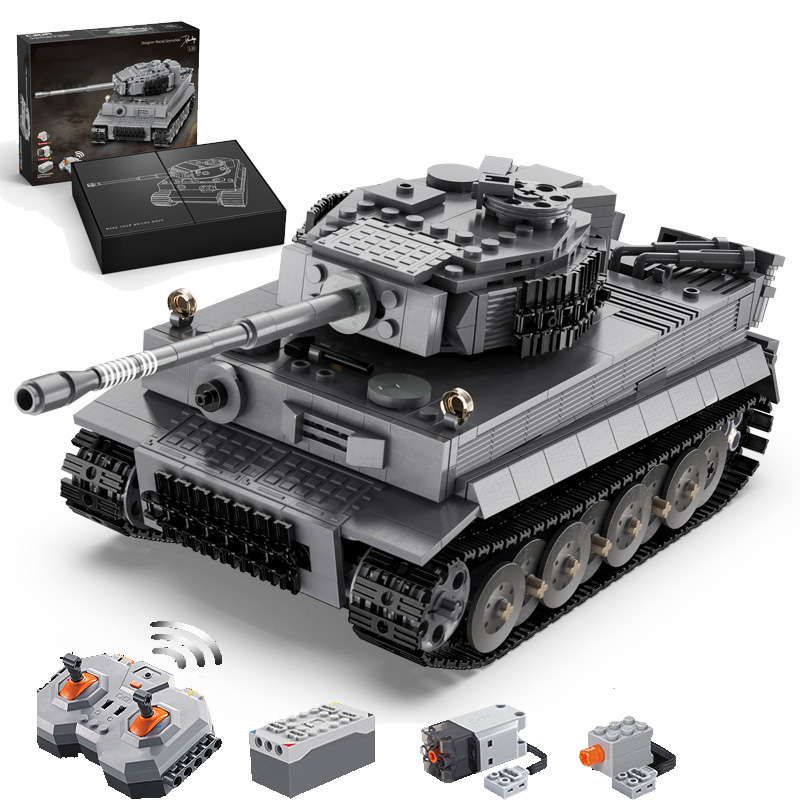 Đồ Chơi Lắp Ghép Xếp Hình Mô Hình Xe Tăng TIGER TANK Điều Khiển Từ Xa RC CaDA C61071 Với 925 Mảnh Ghép