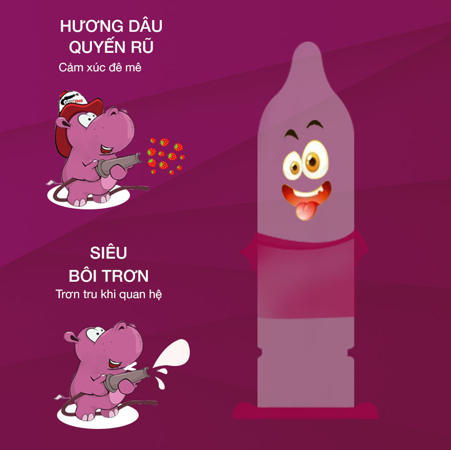Bộ 6 Hộp bao cao su OKHQ hương Dâu + 6 Hộp bao cao su OKHQ Không Mùi