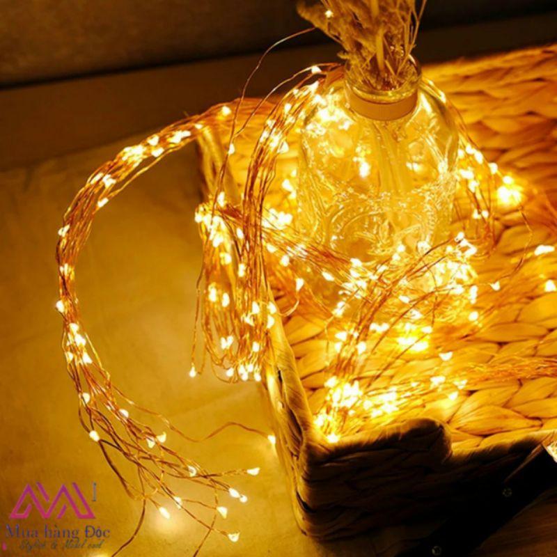 Dây đèn trang trí ngoài trời mưa đom đóm năng lượng mặt trời chống nước