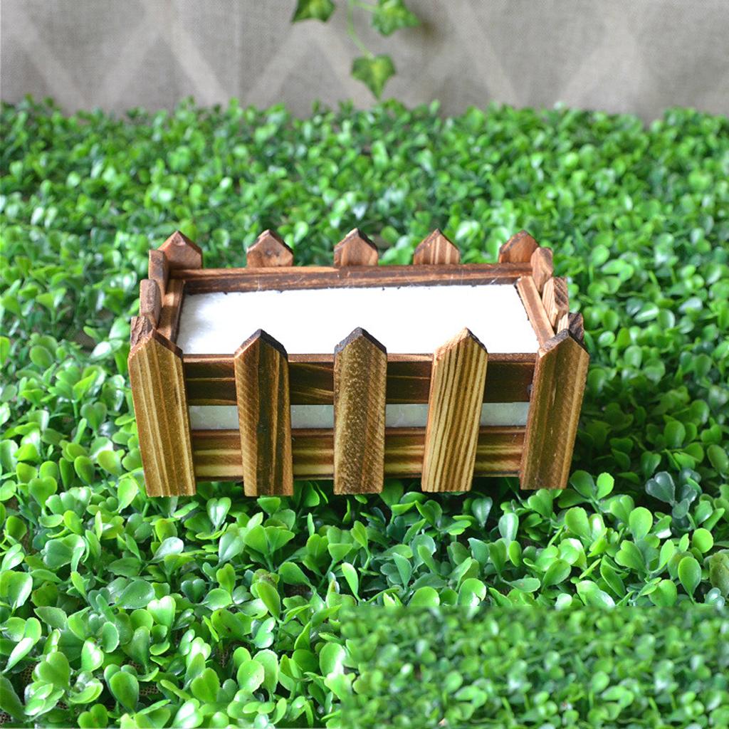 Vintage Wooden Flower Fence Storage for Home Garden Wedding Decor 10*10*7cm