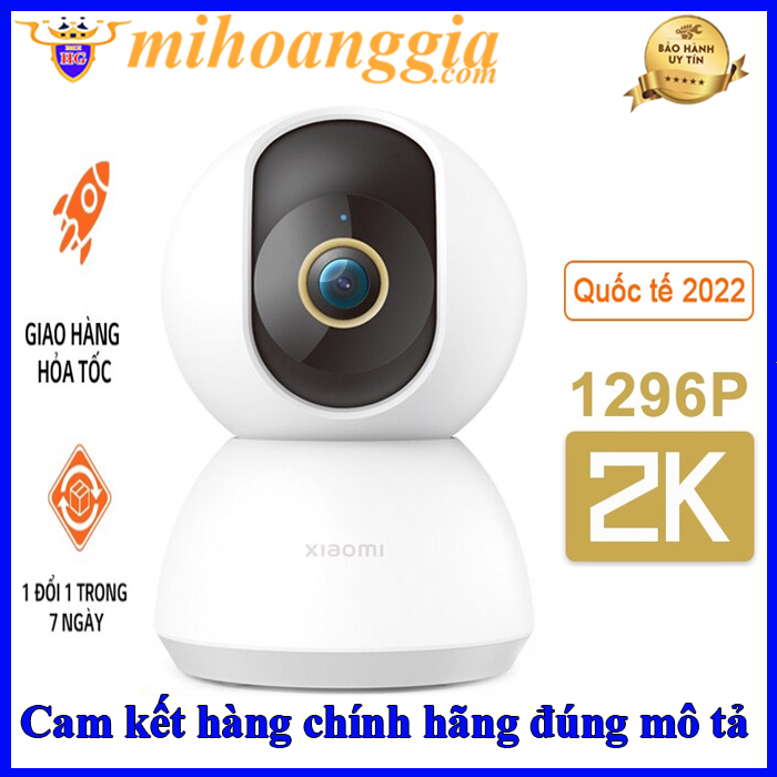 Camera An Ninh Thông Minh Xiaomi PTZ 360 2K 3MP Nhìn Được Ban Đêm Toàn Cảnh - Hàng Chính Hãng