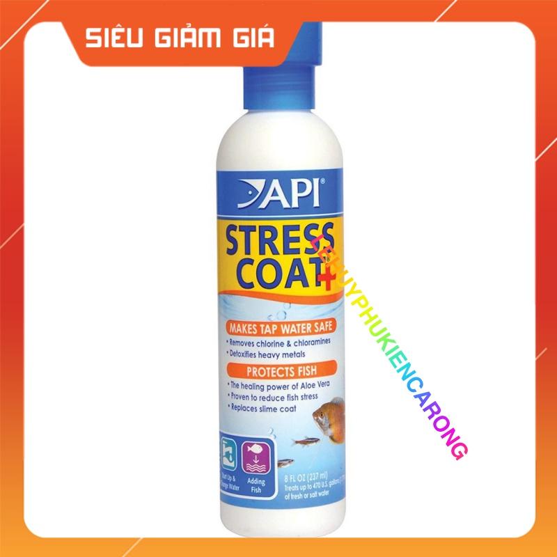 STRESS COAT Dung Dịch Khử Độc Nước, Giảm Stress Cho Cá Chai 118ml, 237ml, 473ml Chính Hãng API MỸ