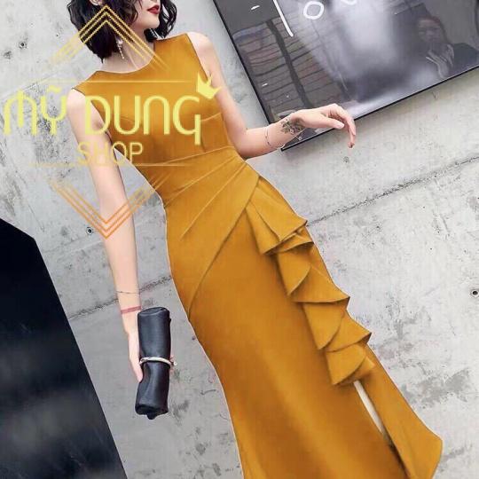 ĐẦM BODY CỔ TRÒN XẺ, BÈO- SIÊU HACK DÁNG