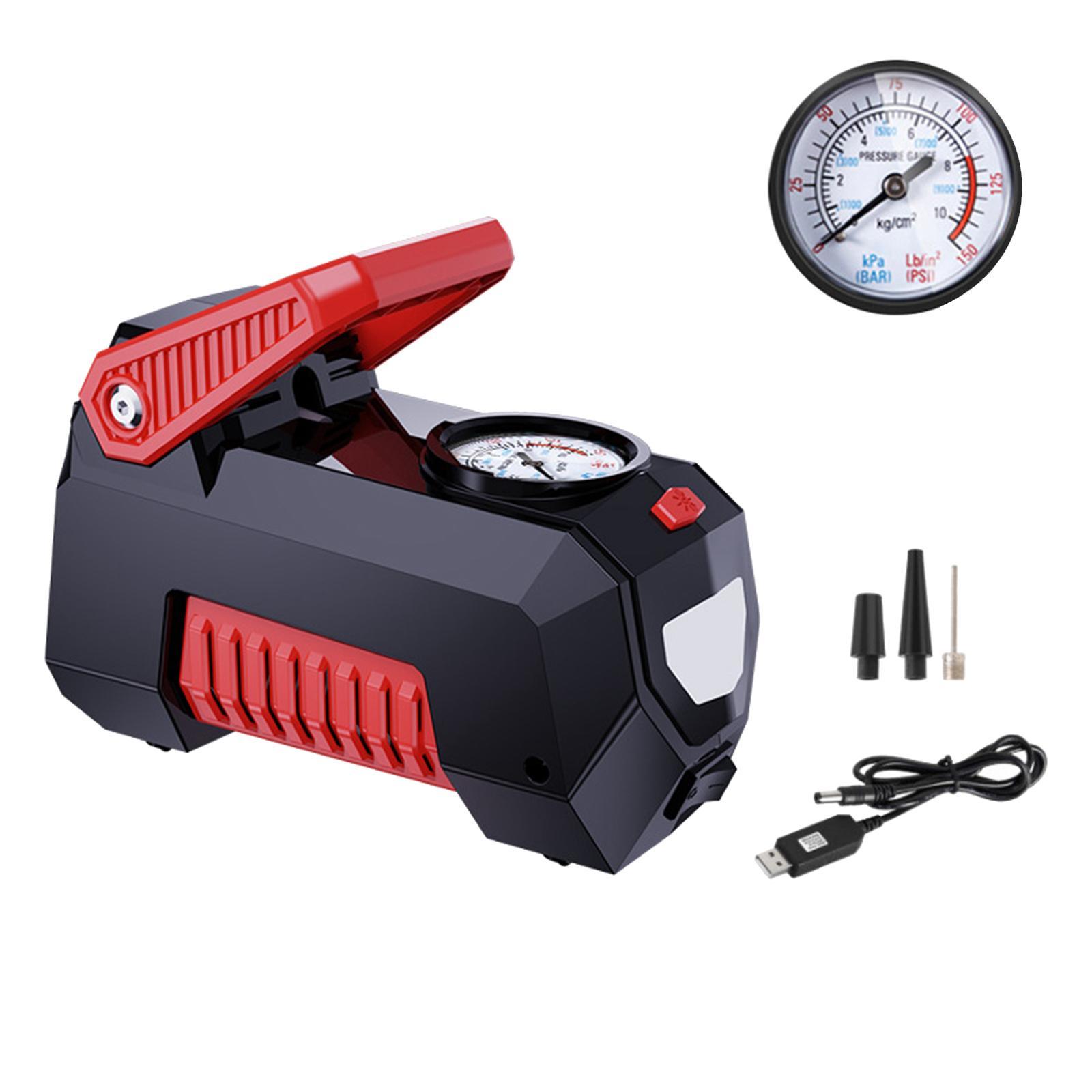 Tire Inflator  with Tyre Pressure Gauge 12V  for Balloons