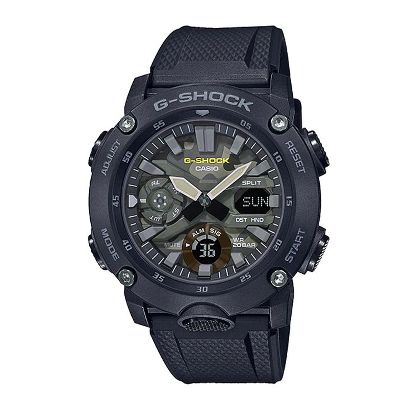 Đồng Hồ Nam Dây Nhựa Casio G-Shock GA-2000SU-1A Chính Hãng - GA-2000SU-1ADR Carbon Core