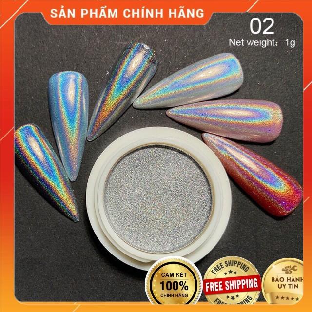 Bột tráng gương trang trí móng, nhũ tráng gương cầu vồng