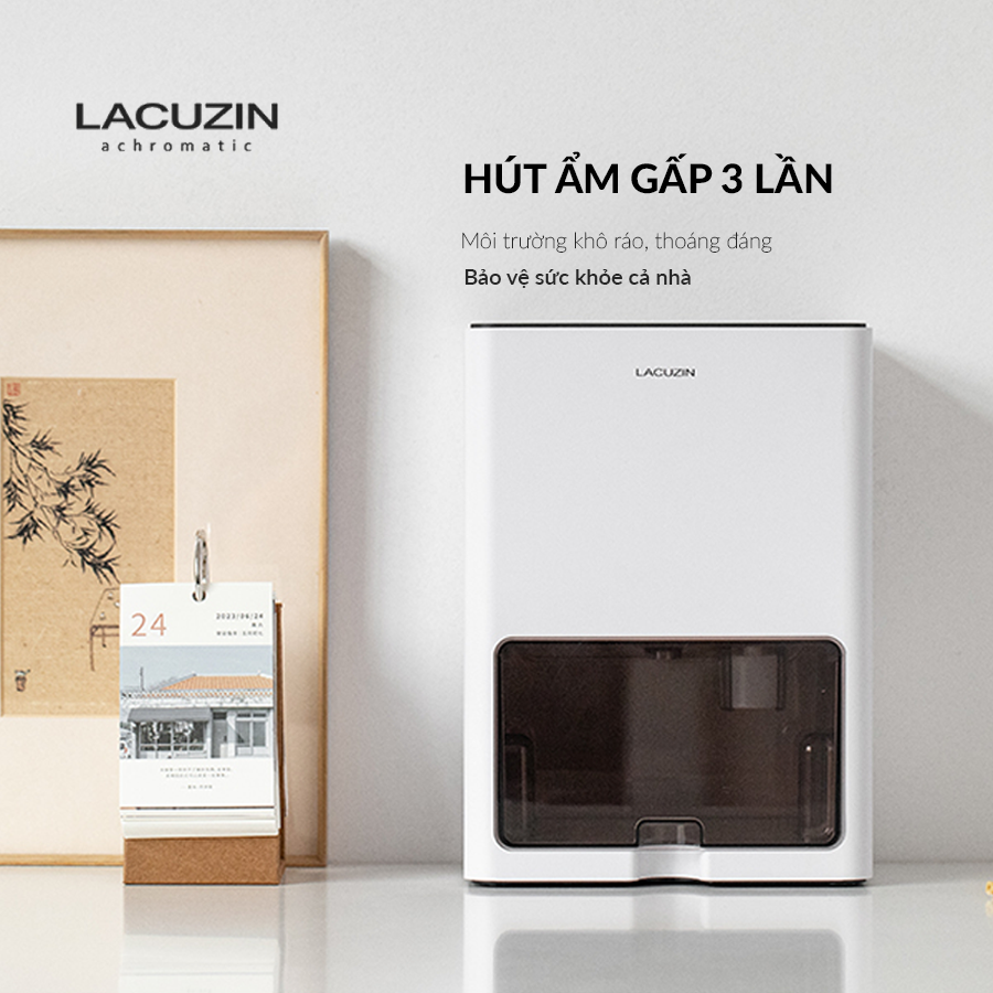 Máy hút ẩm kép Lacuzin - Dual Peltier Dehumidifier - LCZ100 - HÀNG CHÍNH HÃNG LACUZIN HÀN QUỐC