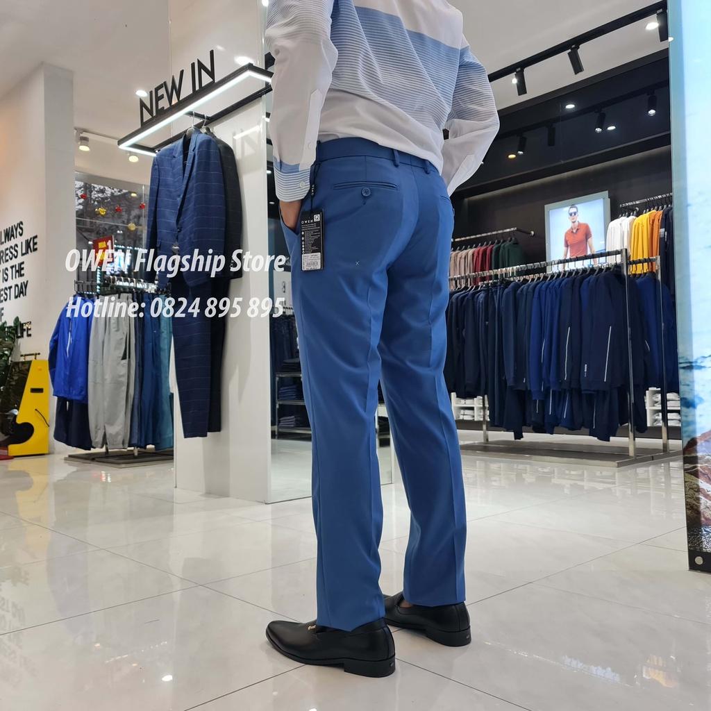 OWEN - Quần âu nam công sở dáng REGULAR trợ cạp Tăng đơ co dãn mã QRT20531